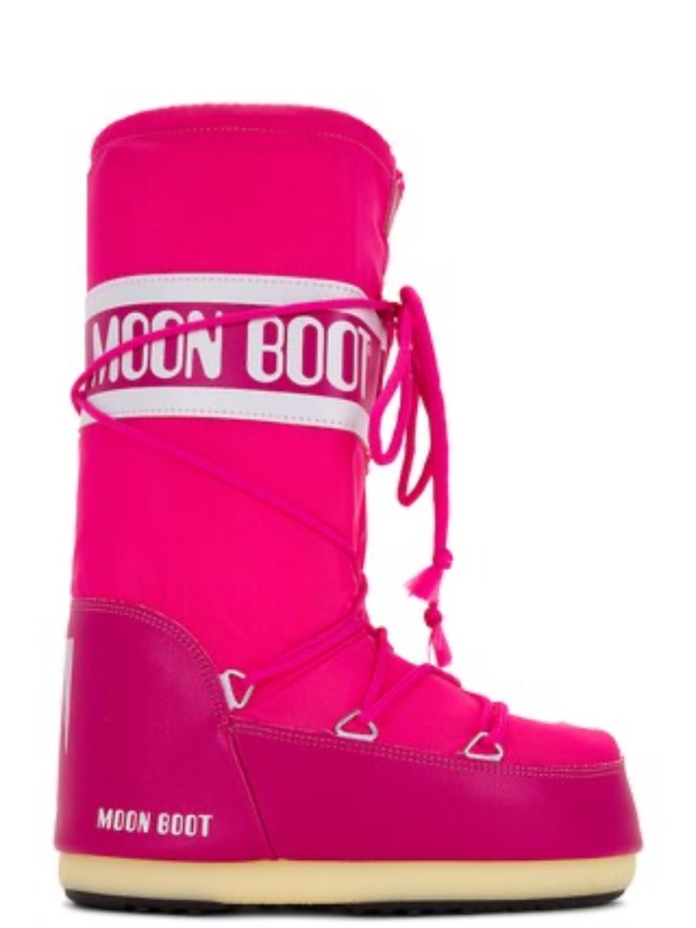 MOON BOOT Moon Boot Nylon Men Size 11.5-13 Women 12.5-14 Color Bouganvilla NEW!!